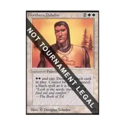 WOTC MtG Collector's Ed Northern Paladin (CE) (R) EX - Image 1