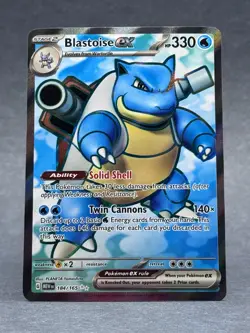 Pokemon - 184/165 Blastoise SV Scarlet & Violet 151 Ultra Rare Holo TCG NM MEW - Image 1