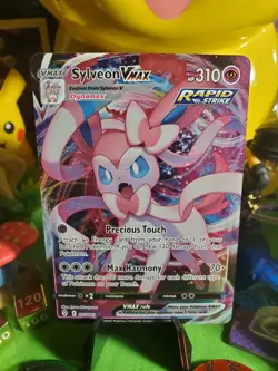 Pokemon TCG 2021 Evolving Skies Sylveon Vmax 075/203 Full Art Holo Nm/M - Image 1
