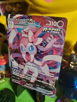 Pokemon TCG 2021 Evolving Skies Sylveon Vmax 075/203 Full Art Holo Nm/M - Image 3