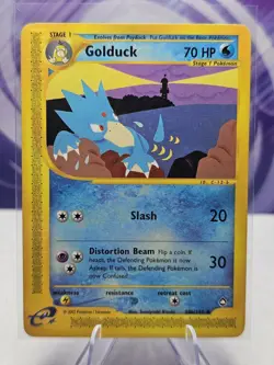 Pokemon Card Golduck Aquapolis 50b/147 Uncommon LP - Image 1