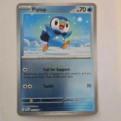 Pokemon TCG - Piplup 027/094 Me02: Phantasmal Flames (Reverse Holo, 70 HP) - Image 1