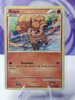 Vulpix Common HGSS Unleashed 68/95 2010 LP Pokemon Card - Image 1
