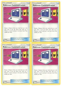 4x Pokemon TCG Pokemon Communication 152B/181 Alternate Art Playset - Image 1