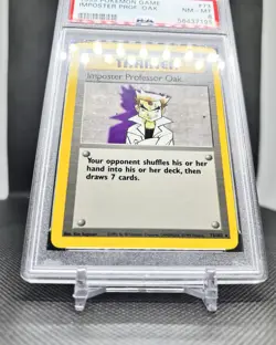 PSA 8 Pokemon Imposter Professor Oak Base Set Card 73/102 Rare, Near Mint NM - Image 2