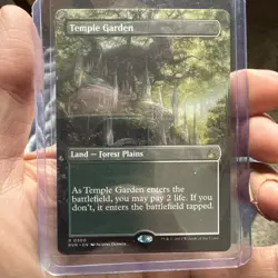 MTG - Temple Garden - Borderless Nonfoil - Unfinity - NM - Image 1
