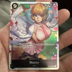 Stussy Super Rare OP07-085 SR 500 Years In The Future One Piece TCG English - Image 1