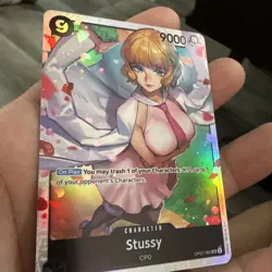 Stussy Super Rare OP07-085 SR 500 Years In The Future One Piece TCG English - Image 2