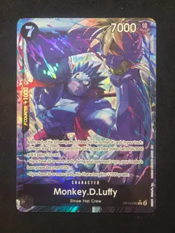 One Piece Adventure on Kami's Island Monkey D Luffy OP15-092 Alternate Alt Art - Image 1