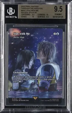 2025 FINAL FANTASY THROUGH THE AGES FOIL RHYSTIC STUDY M STAY WITH ME BGS 9.5 - Image 1
