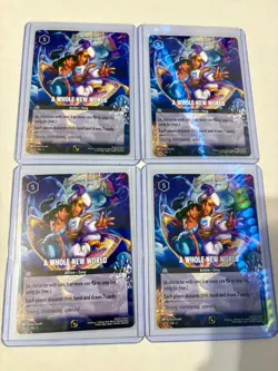 4x (Playset) 10/C1 Disney Lorcana A Whole New World Infinity Promo Non-Foil NM - Image 1