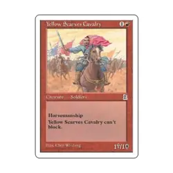 WOTC MtG Portal 3 Kingdoms Yellow Scarves Cavalry (R) VG - Image 1