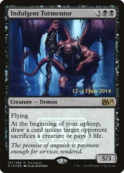 Indulgent Tormentor -Foil Medium Play MTG Promos: Prerelease Cards - Image 1