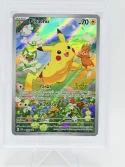 2024 Pokemon SVP EN Pikachu Paldea Adventure Chest #088 Promo Card PSA 9 Mint - Image 2