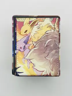 Pokemon Card Deck Box Eeveelution Eevee Sylveon Jolteon Fits 100 Cards - Image 3