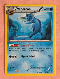 Vaporeon & Mantine~ Cute Blue Pokemon Cards | Water & Pastel Aesthetic Gallery - Image 1