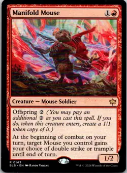 Magic the Gathering HP Manifold Mouse Bloomburrow MTG Free Shipping! - Image 1