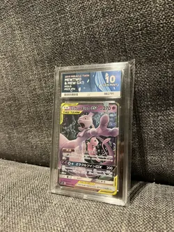 ACE 10 Mewtwo & Mew GX 029/094 RR Miracle Twin Japanese Graded Card - Image 2