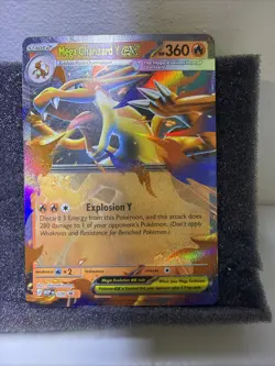 Pokemon MEP DM Holo EX Lot - Mega Charizard X & Mega Charizard Y - 2 Cards - Image 3