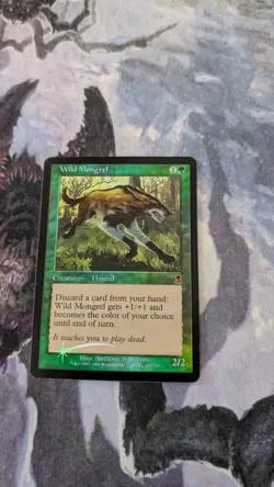 Wild Mongrel Odyssey Foil Magic the Gathering Card Mint Condition - Image 1