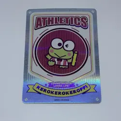 Keroppi - Sanrio Kayou Trading Card Athletics Sports Art Holo Foil ON-22 Tc11 - Image 1