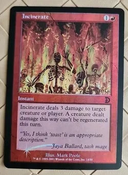 MTG Deckmasters Incinerate Foil - Image 1