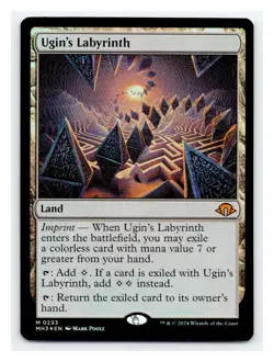 1x Ugin's Labyrinth, Foil, Modern Horizons 3, Magic MTG NM, Foil Issue - Image 1