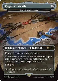 1x Tarrian's Soulcleaver "Regalla's Wrath" - Exten NM Eng MTG - Secret Lair Drop - Image 1