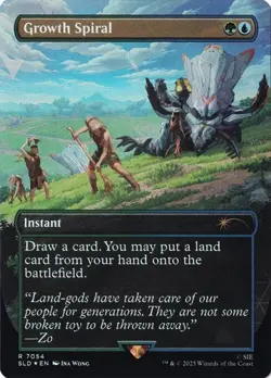1x Growth Spiral - Extended Art NM Eng MTG - Secret Lair Drop - Image 1