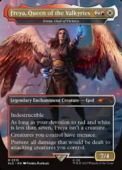 1x Iroas, God of Victory "Freya, Queen of the Valk NM Eng MTG - Secret Lair Drop - Image 1