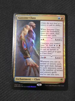 Sorcerer Class FOIL LP MTG Adventures Forgotten Realms AFR Magic the Gathering - Image 1
