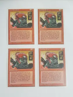 MTG Playset 4x Ironclaw Orcs (4th Edition/Red/C) - BGM - Image 1