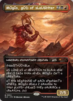 Light Play, English MTG Regular Mogis, God of Slaughter (9994) Secret Lair Drop - Image 1