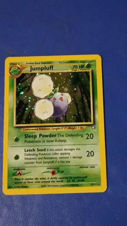Pokemon TCG Jumpluff Holo Rare 1st Edition 7/111 Neo Genesis 70 HP English - Image 1