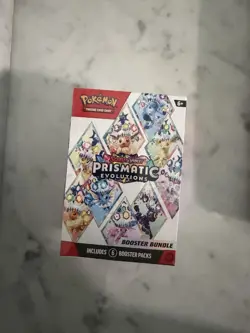Pokemon Scarlet & Violet Prismatic Evolutions Booster Bundle Box, 6 Packs, - Image 1