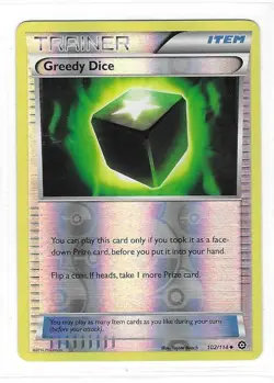 Pokemon --- GREEDY DICE --- XY Steam Siege! REVERSE HOLO! NM/Mint! 102/114 - Image 3