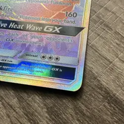 Pokemon Volcarona GX Rainbow Rare Full Art Holo 252/236 Sm-Cosmic Eclipse - Image 3