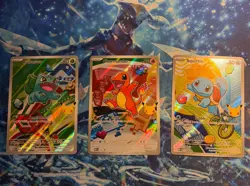 ALL MINTY!🔥Pokemon First Partner Illustration Bulbasaur Charmander Squirtle Set - Image 1