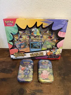 Pokemon Ascended Heroes First Partner Deluxe Pin Collection & Mini Tin NEW! - Image 1