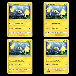 4x Chinchou SM Base Set 49/149 MP Pokemon TCG | Buy 10 Get 10 Free - Image 1