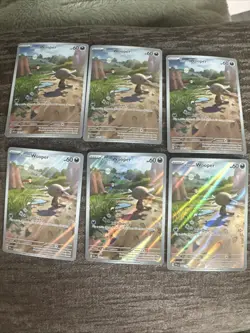 6x PALDEAN WOOPER 102/094 ILLUSTRATION RARE PHANTASMAL FLAMES POKEMON NM - Image 1