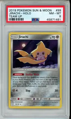 POKEMON TEAM UP JIRACHI #99 RARE HOLO FOIL PSA 8 NM-MT #45871481 - Image 1