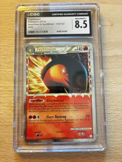 Pokemon Typhlosion (Prime) 110/123 Heartgold & Soulsilver Holo CGC 8.5 - Image 1