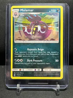Malamar 119/214 Holo Rare Pokemon 2019 SM Unbroken Bonds LP - Image 1