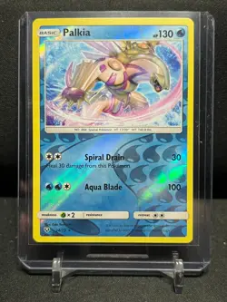 Palkia 24/73 Reverse Holo Rare Pokemon 2017 Shining Legends LP - Image 1