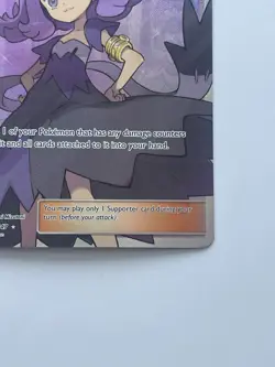 Pokemon Acerola Trainer Supporter Full Art Ultra Rare SM-Burning Shadows 142/147 - Image 4
