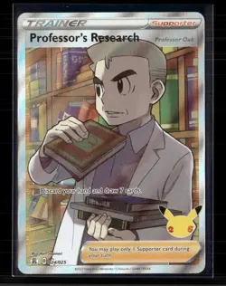 Pokemon 2021 Celebrations Professor's Research Professor Oak FA #24/25 - Image 1