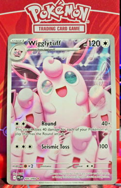 Pokemon TCG Phantasmal Flames Wigglytuff 105/094 Illustration Rare Holo - Image 1