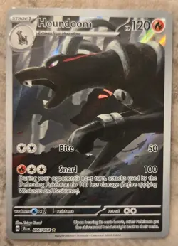 Pokemon HOUNDOOM Shrouded Fable 066/064 Illustration Rare NM - Image 1