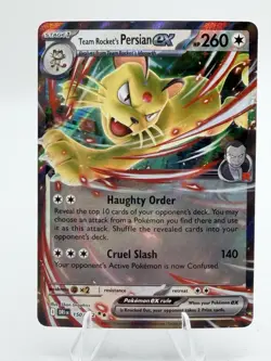 Team Rocket's Persian ex 150/182 Sv10: Destined Rivals Holo Pokemon NM - Image 1